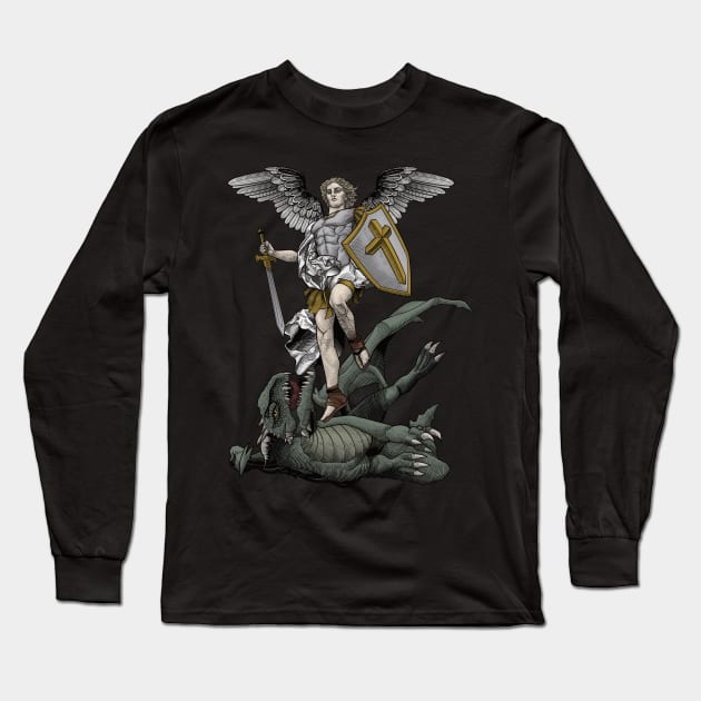 Saint Michael the Archangel - St Michael - Long Sleeve T-Shirt